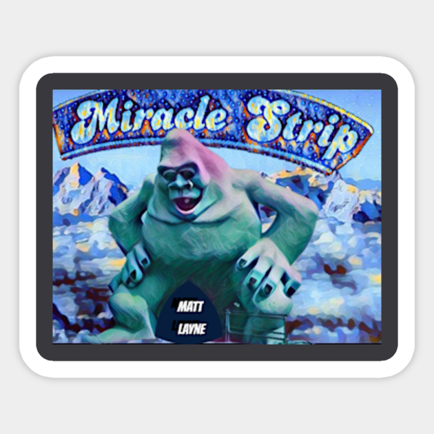 Miracle Strip Abominable Snowman Abominable Snowman Sticker